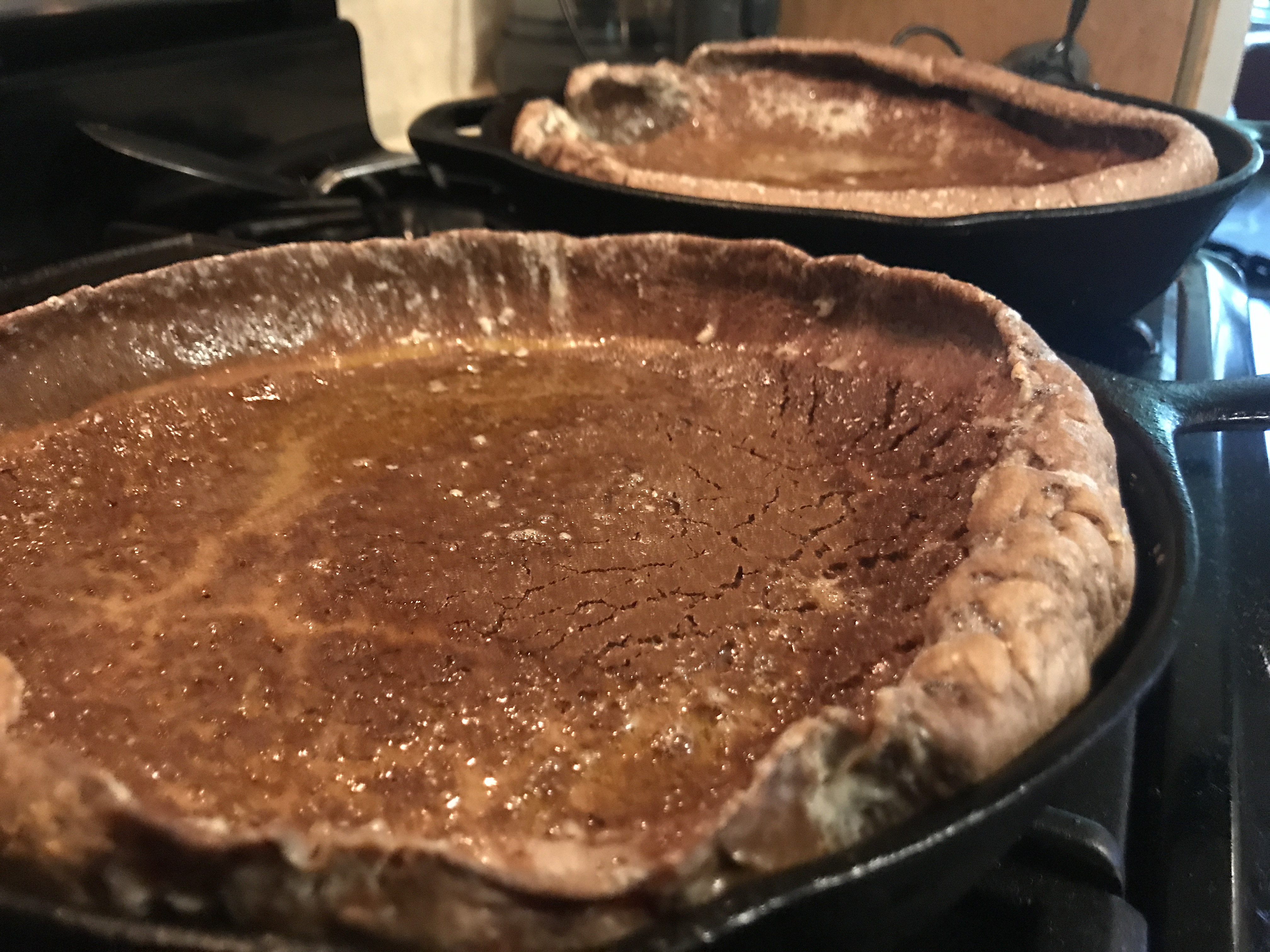 Chocolate oven pancake